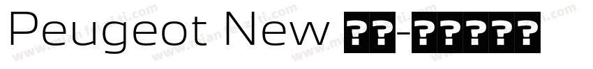 Peugeot New 粗体字体转换